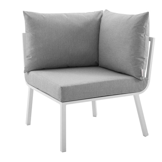 Riverside 5 Piece Outdoor Patio Aluminum Sectional by Modway
