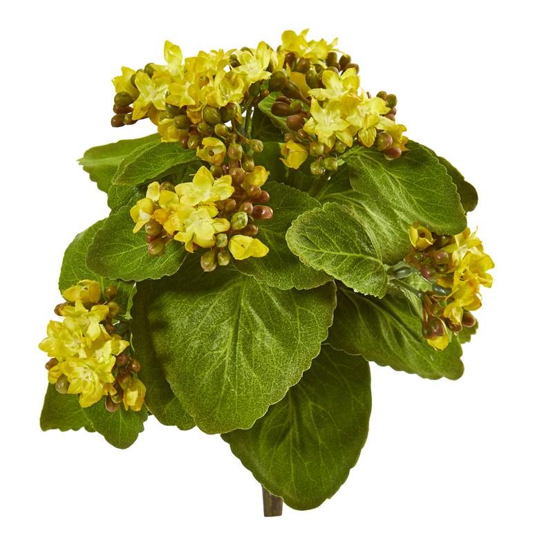 8" Kalanchoe Artificial Bush Flower (Set of 6)