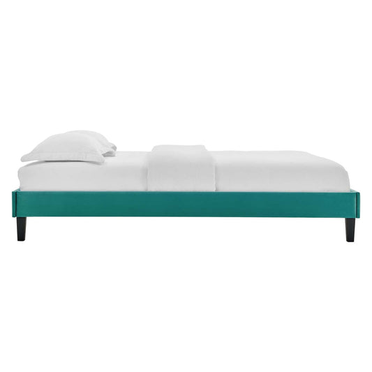 Reign Performance Velvet Twin Platform Bed Frame by Modway