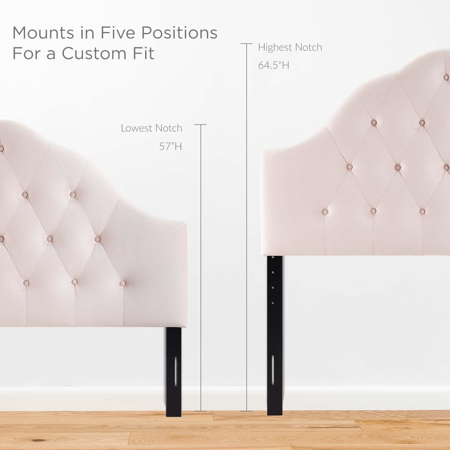 Sovereign Diamond Tufted Performance Velvet Full Headboard by Modway