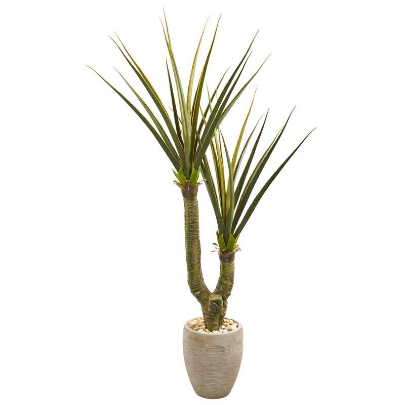 68" Yucca Artificial Plant in Sand Colored Planter