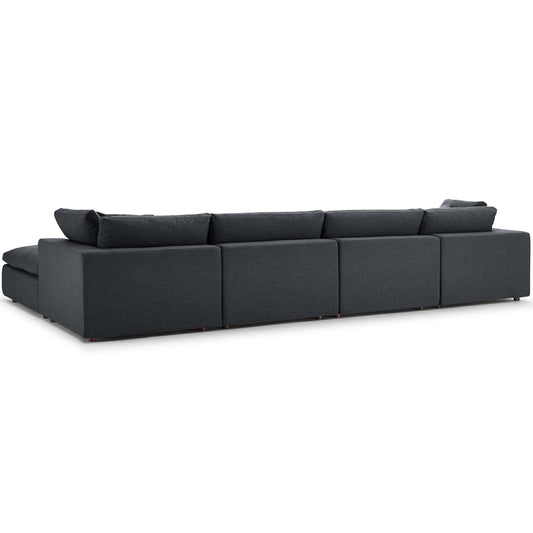Commix 5 Piece Down Filled Overstuffed Sectional Sofa Set by Modway
