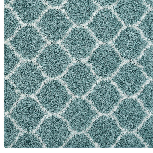 Solvea Moroccan Trellis 5x8 Shag Area Rug by Modway