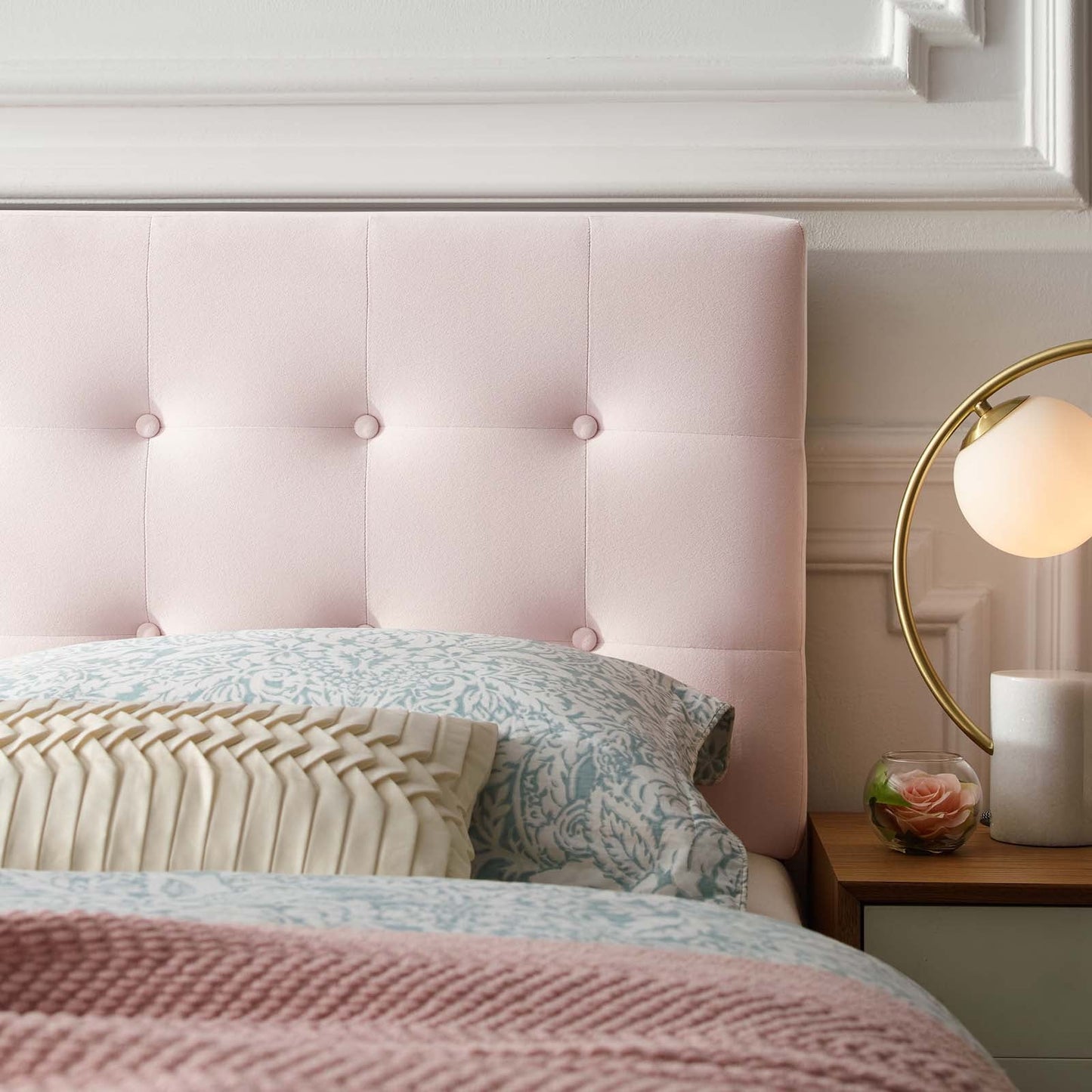 Emily Biscuit Tufted Performance Velvet Queen Headboard by Modway