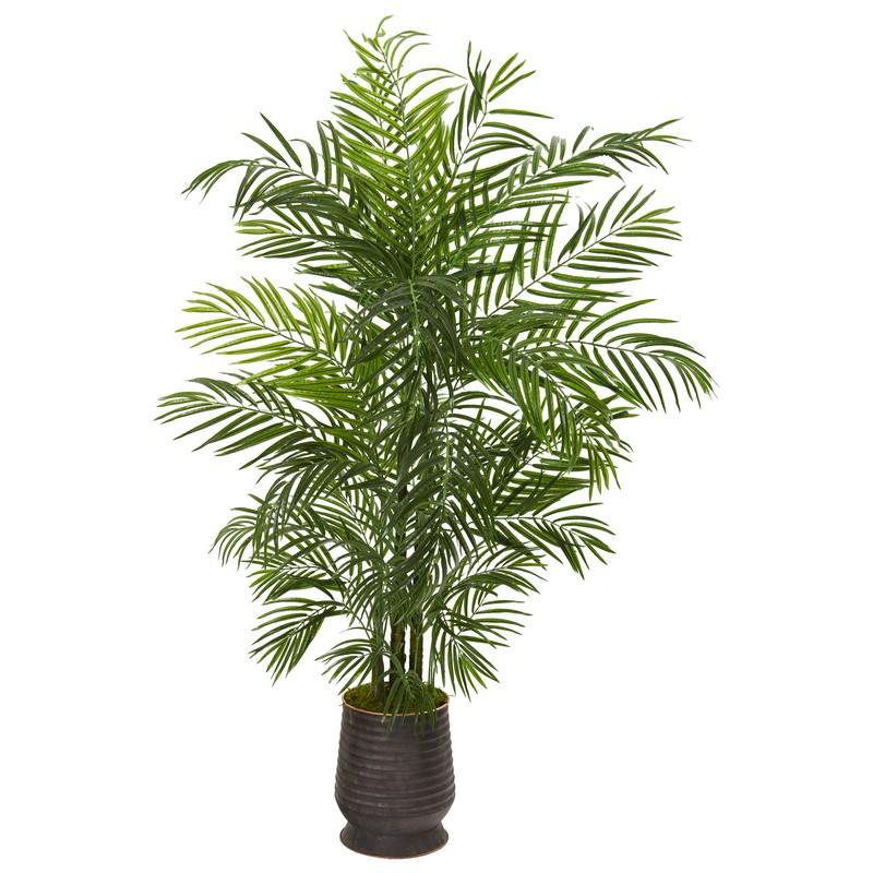 65" Areca Artificial Palm Tree in Decorative Planter UV Resistant