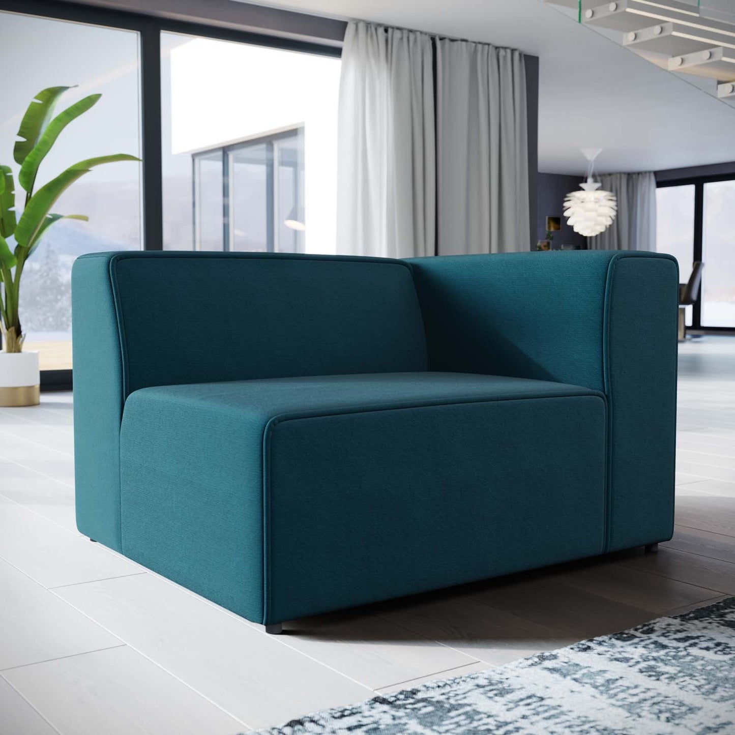 Mingle Fabric Right-Facing Sofa by Modway