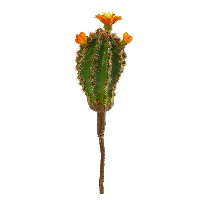 10" Flowering Cactus Artificial Plant (Set of 12)