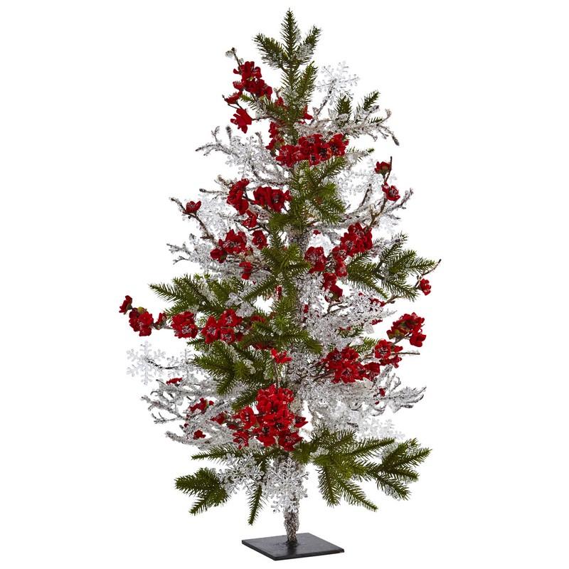 26" Plum Blossom Pine Ice Twig Tree