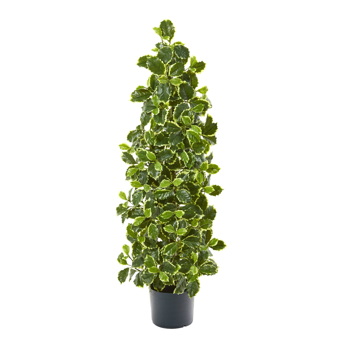 39" Variegated Holly Leaf Artificial Tree (Real Touch)