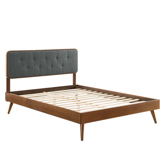Bridgette Wood Queen Platform Bed With Splayed Legs by Modway