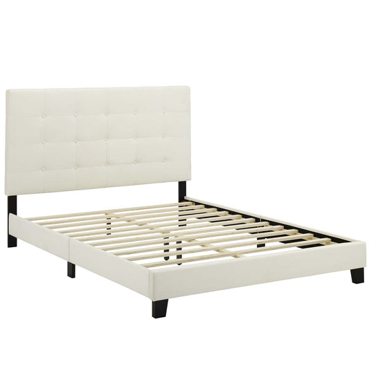 Melanie Tufted Button Upholstered Performance Velvet Full Platform Bed by Modway