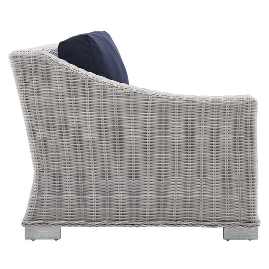 Conway Sunbrella¨ Outdoor Patio Wicker Rattan Left-Arm Chair by Modway