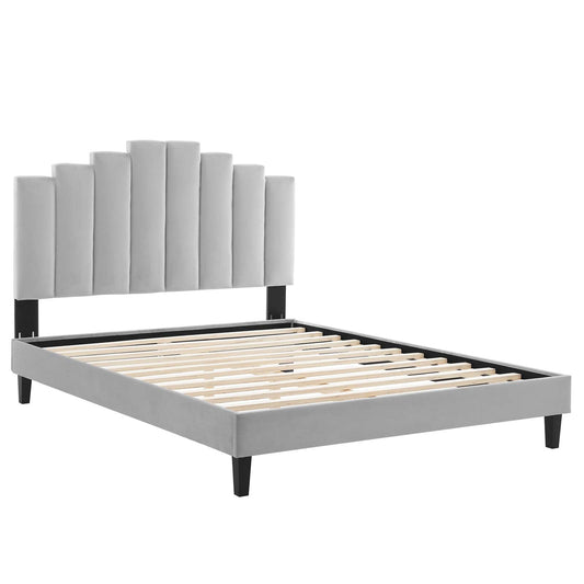 Elise Performance Velvet Full Platform Bed by Modway