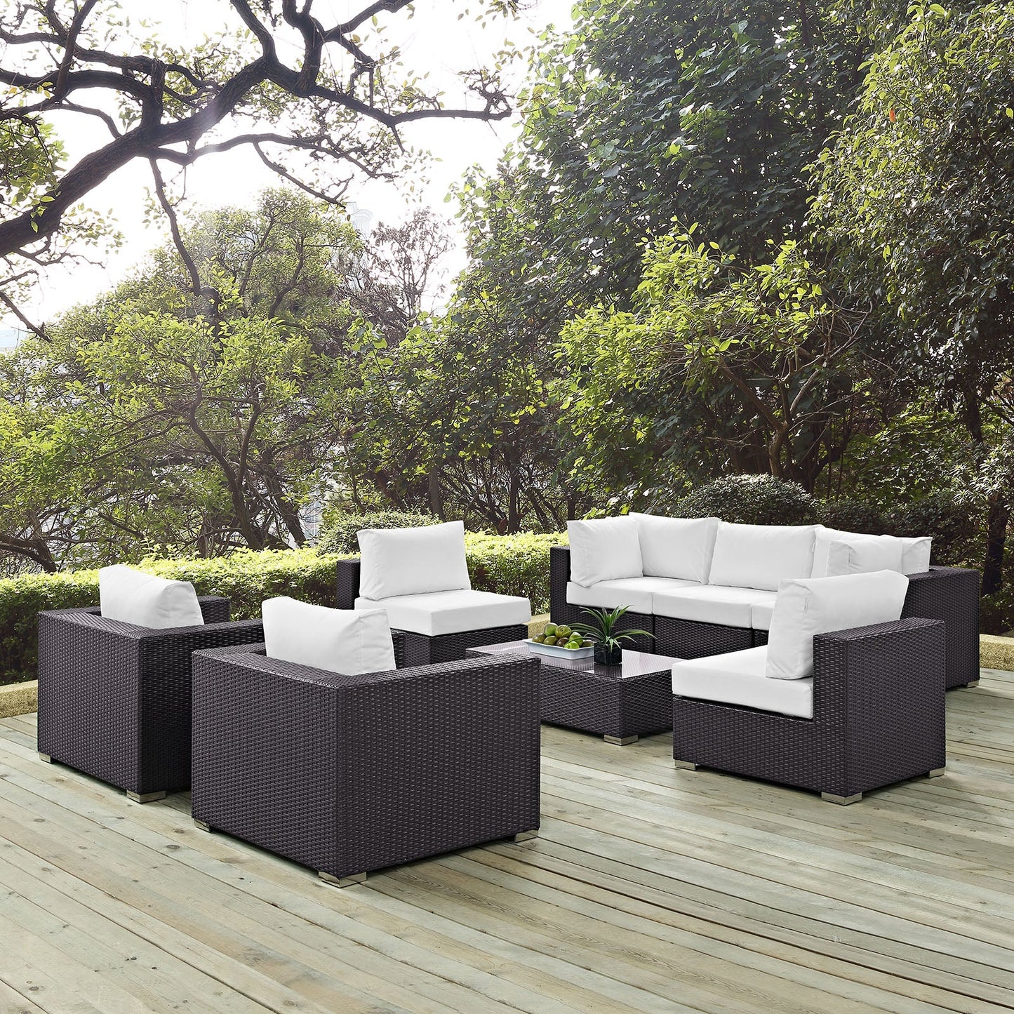 Convene 8 Piece Outdoor Patio Sectional Set by Modway