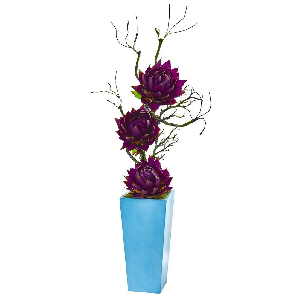 53" Musella Artificial Arrangement in Blue Planter