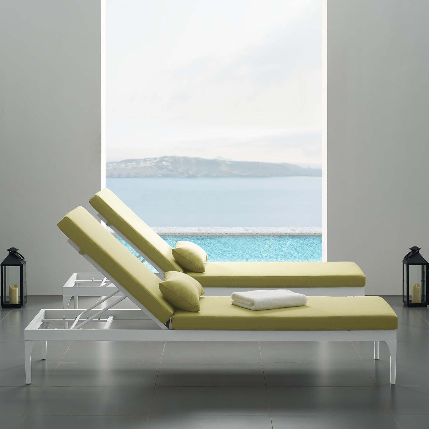 Perspective Cushion Outdoor Patio Chaise Lounge Chair by Modway