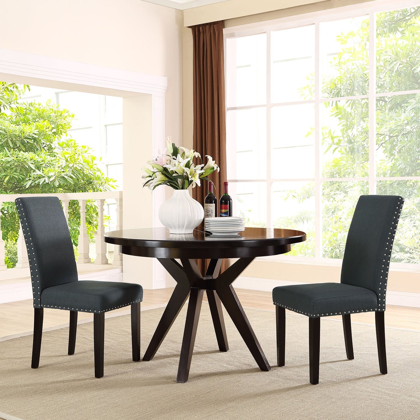 Parcel Dining Upholstered Fabric Side Chair by Modway