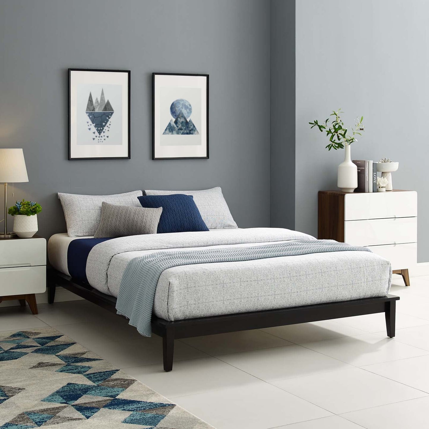 Lodge Wood Full Platform Bed Frame by Modway
