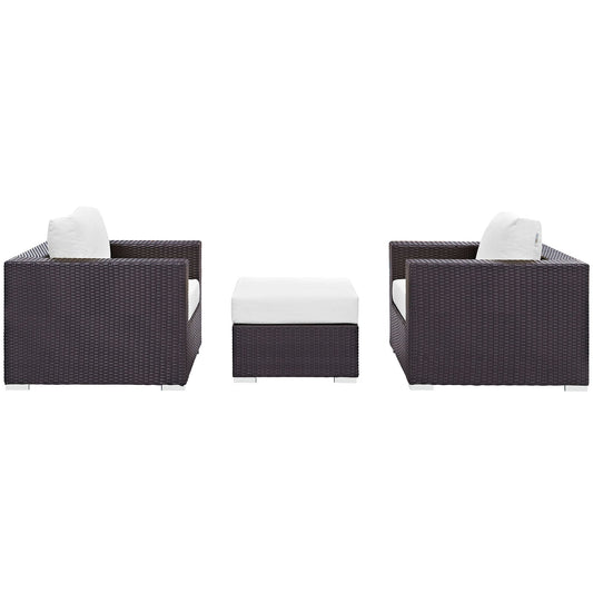 Convene 3 Piece Outdoor Patio Sofa Set by Modway
