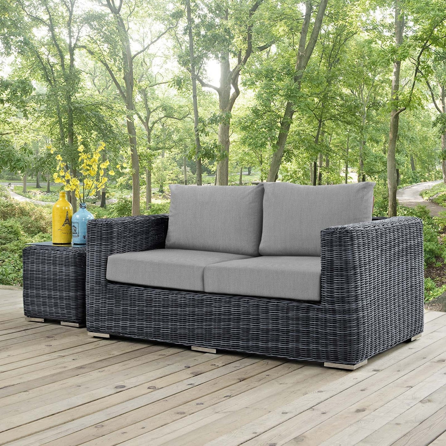 Summon Outdoor Patio Sunbrella¨ Loveseat by Modway
