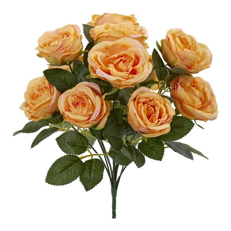 14" Rose Bush Artificial Flower (Set of 6)