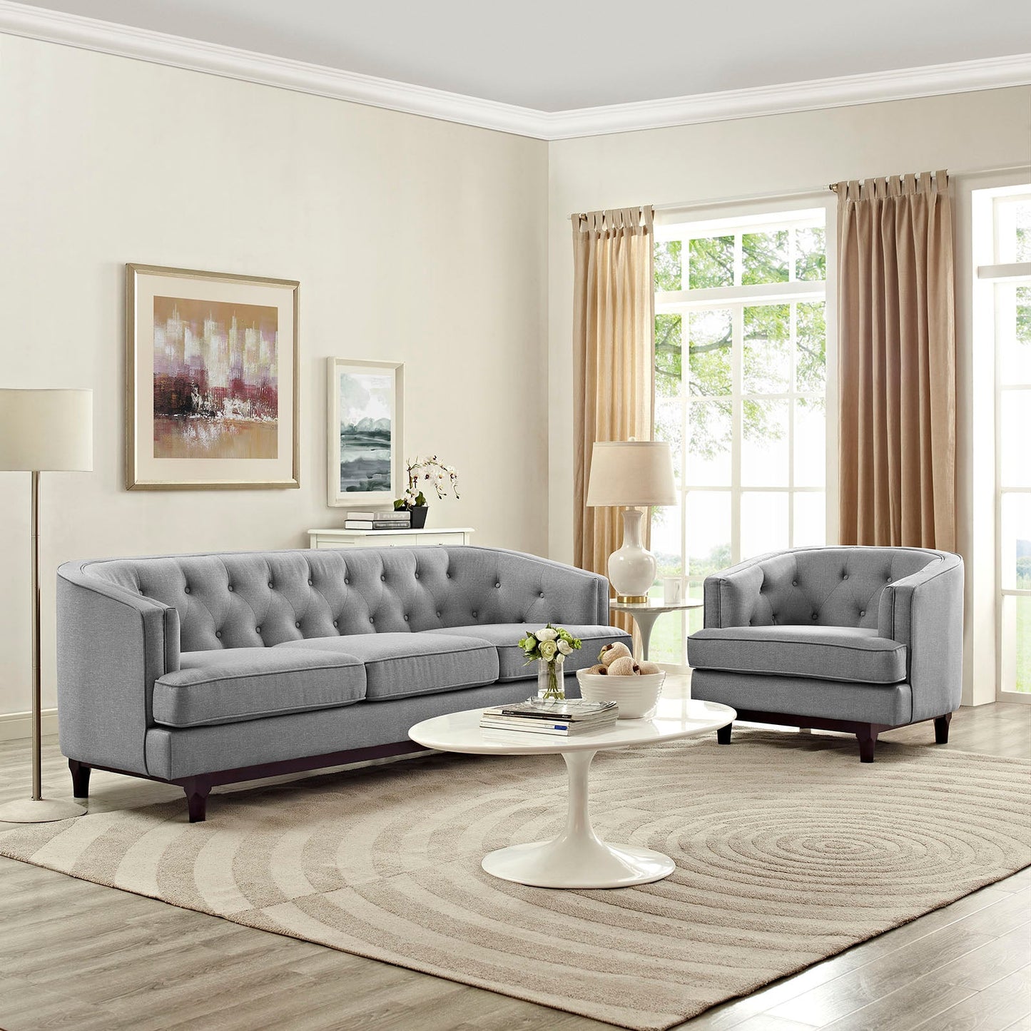 Coast Living Room Set Set of 2 by Modway