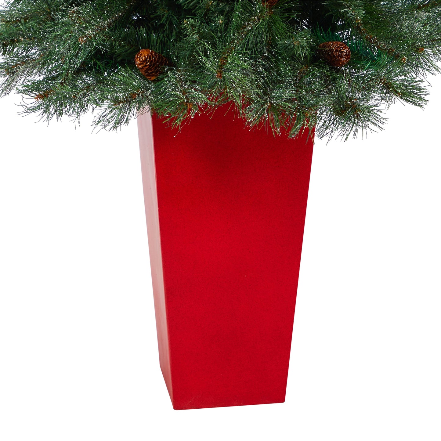 55' Snowed French Alps Mountain Pine Artificial Christmas Tree w/ 237 Bendable