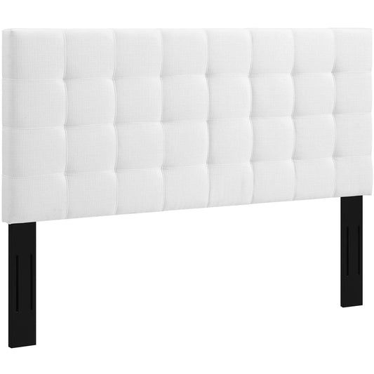 Paisley Tufted Upholstered Linen Fabric Full / Queen Headboard by Modway