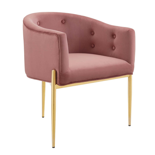 Savour Tufted Performance Velvet Accent Chairs Set of 2 by Modway
