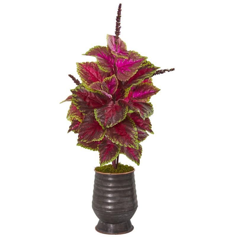 32" Coleus Artificial Plant in Decorative Planter