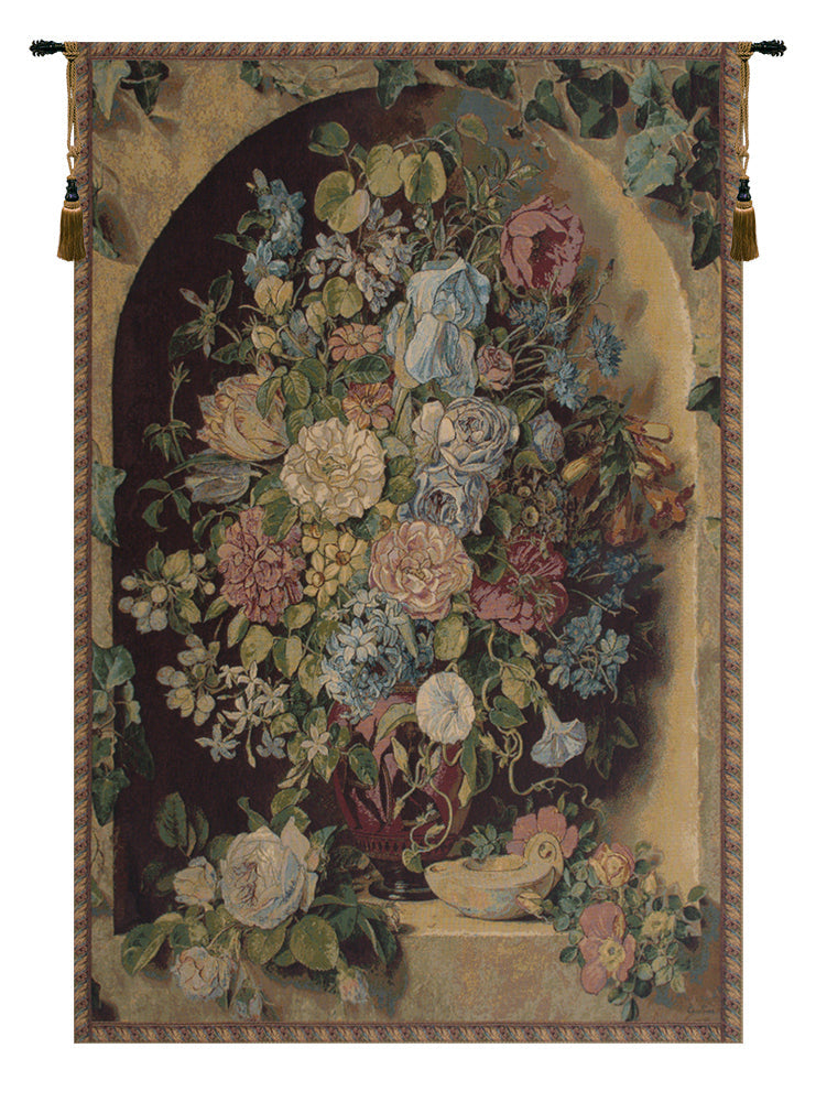 Large Flowers Piece Italian Tapestry