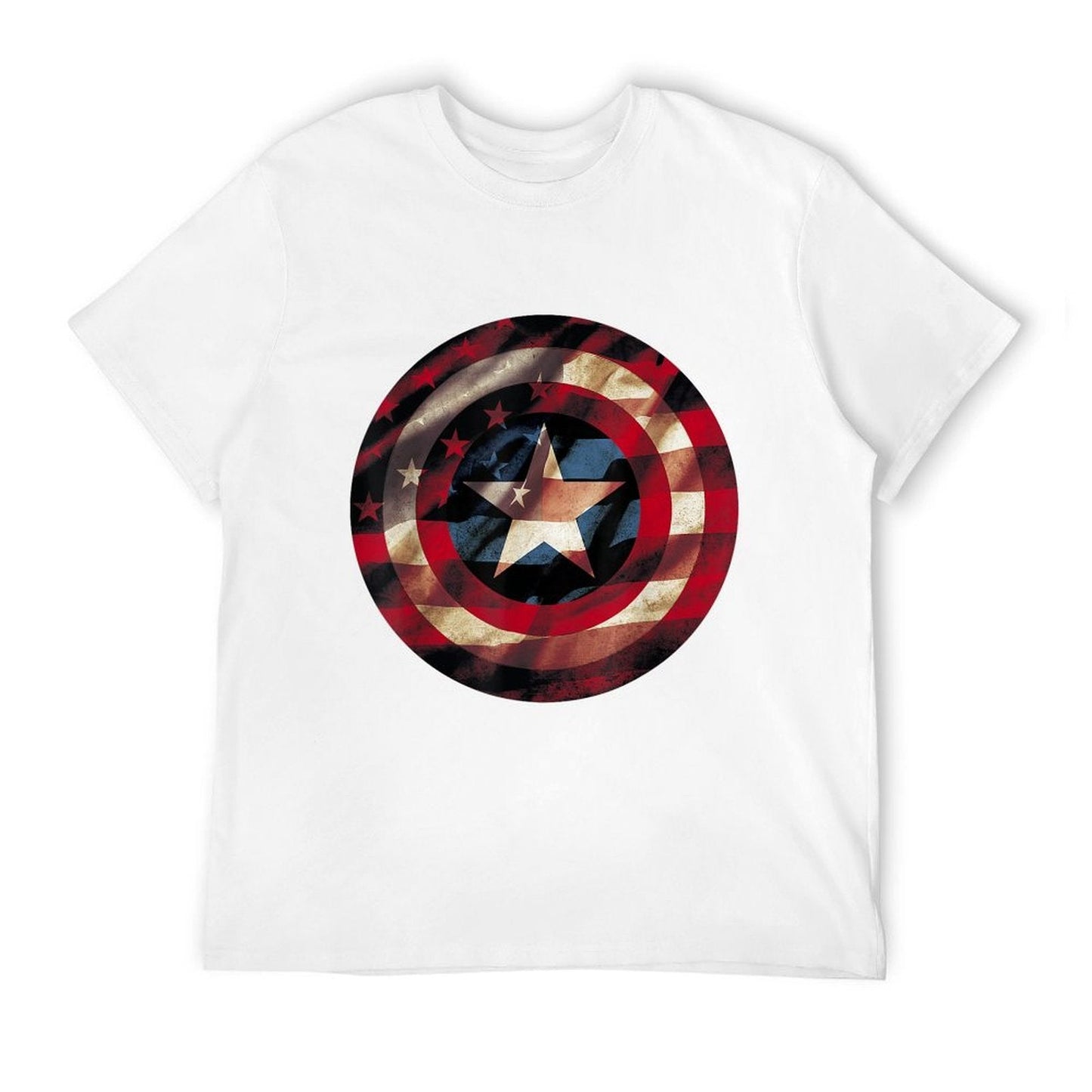 Marvel Captain America Avengers Shield Polyester Blend T-Shirt
