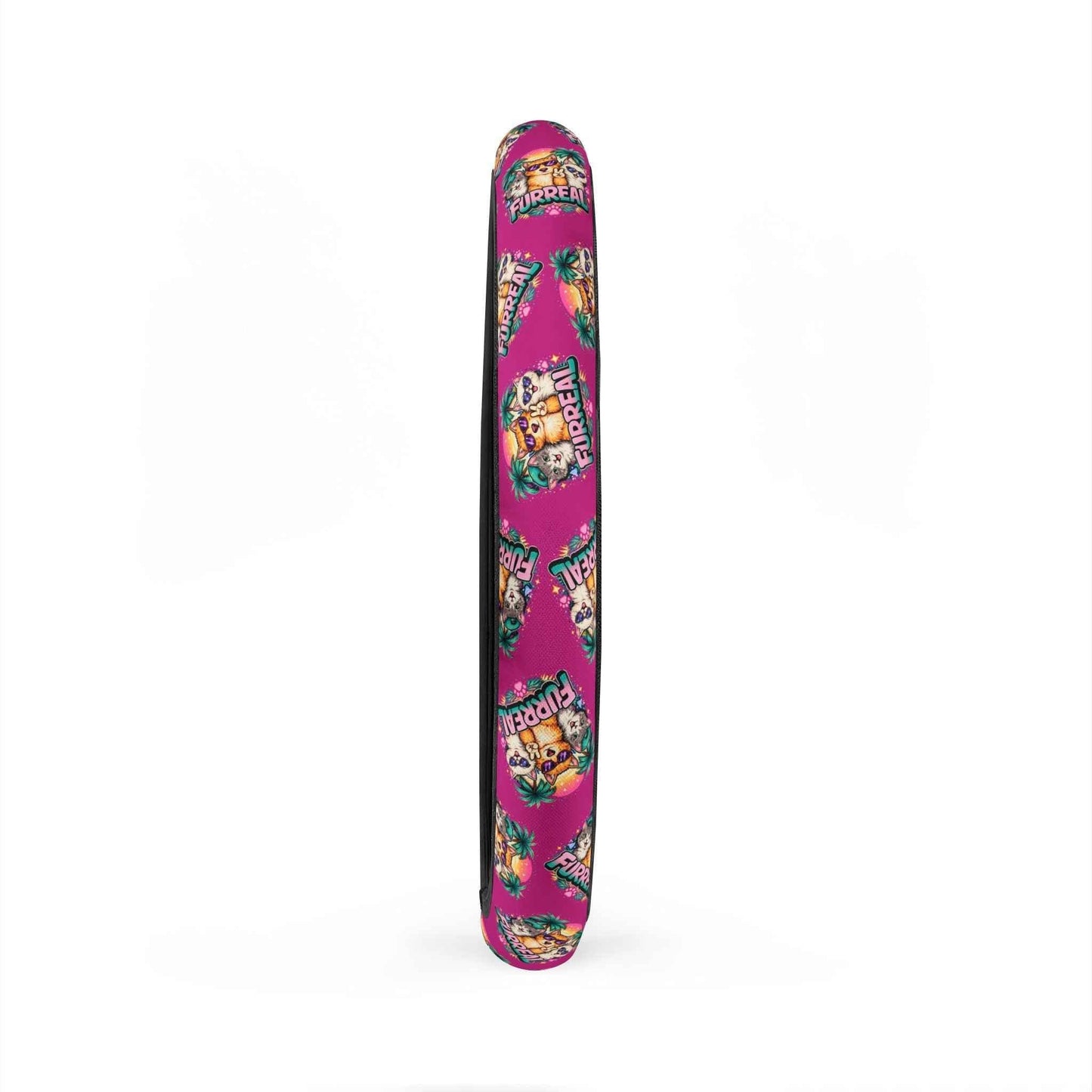 Furreal Retro Cat Steering Wheel Cover | Bold Pink Tropical Drive Upgrade