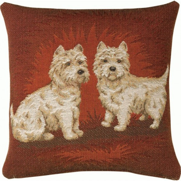 Dogs Dark French Cushion