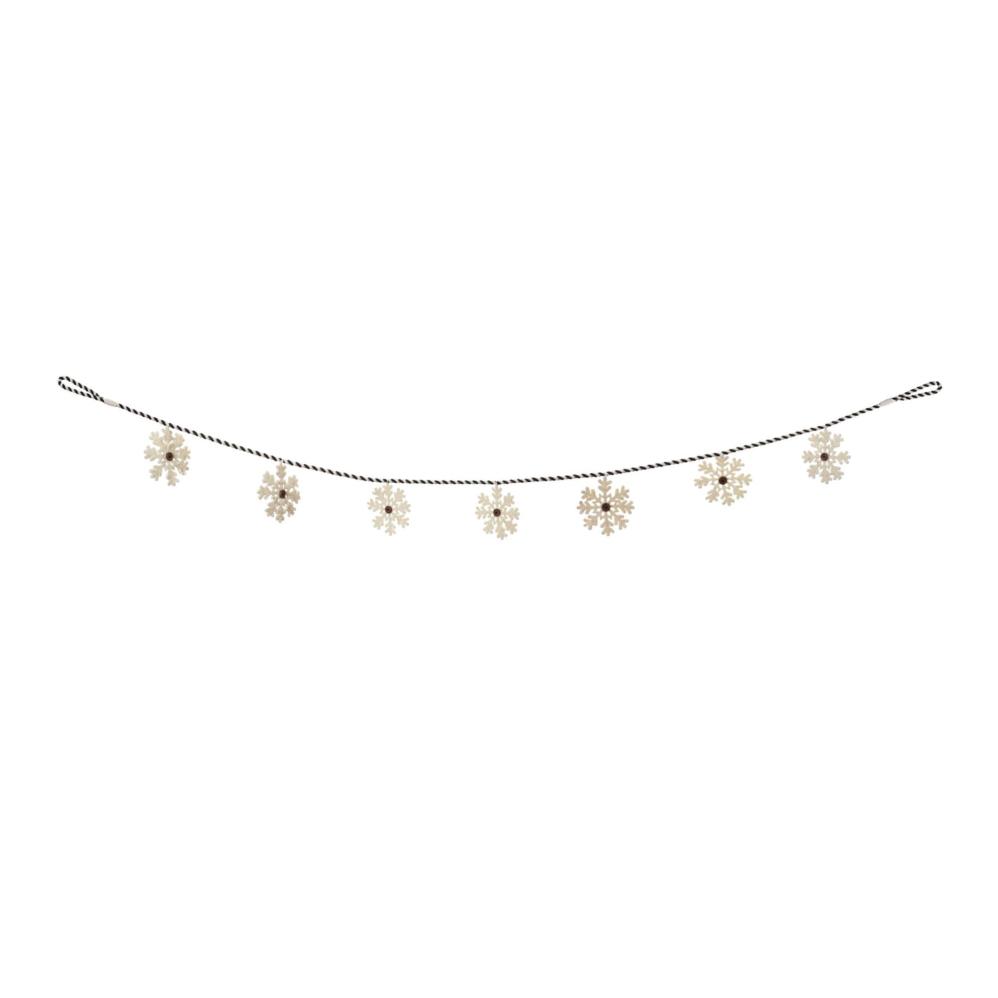 Fabric Snowflake Garland (Set of 2)