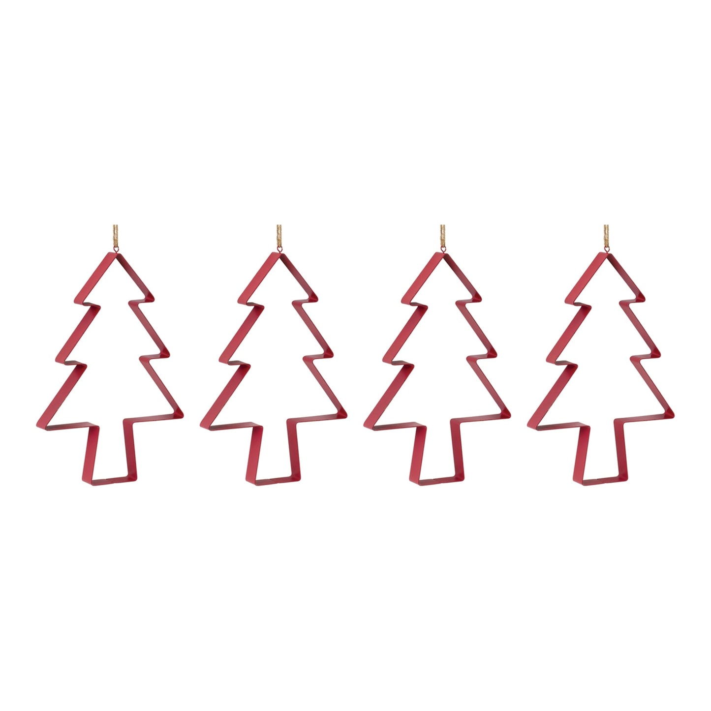 Pine Tree Cookie Cutter Ornament (Set of 4)