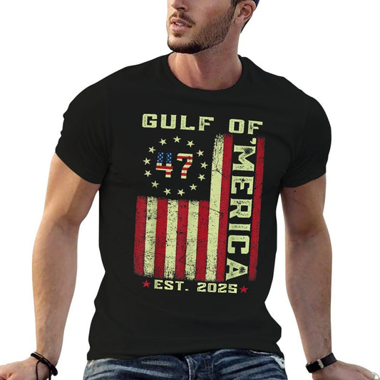 Gulf of 'Merica US Patriotic 2025 Polyester Blend T-Shirt