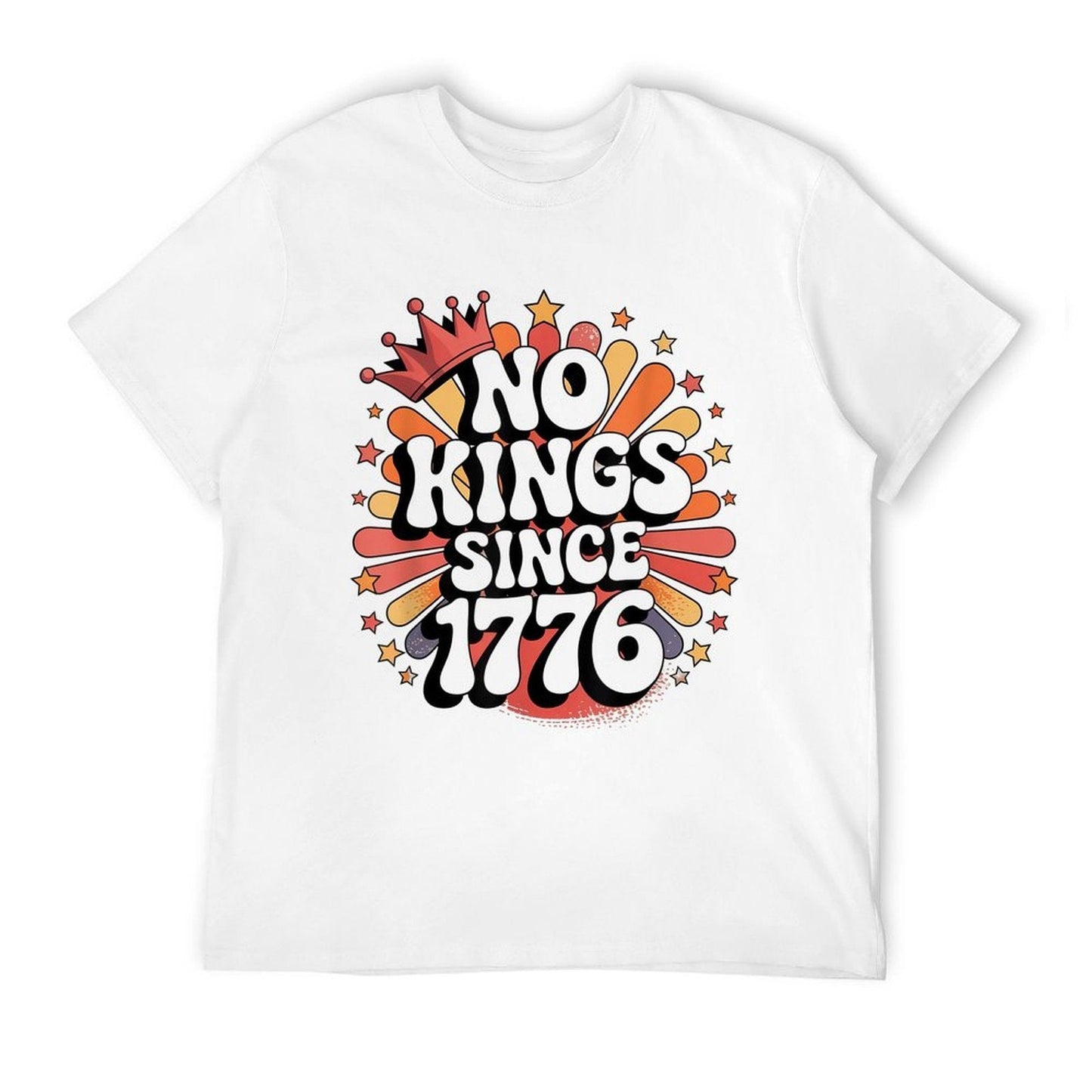 No KINGS in America Since 1776 Spirit Patriotic Men USA Eco-friendly Material T-Shirt