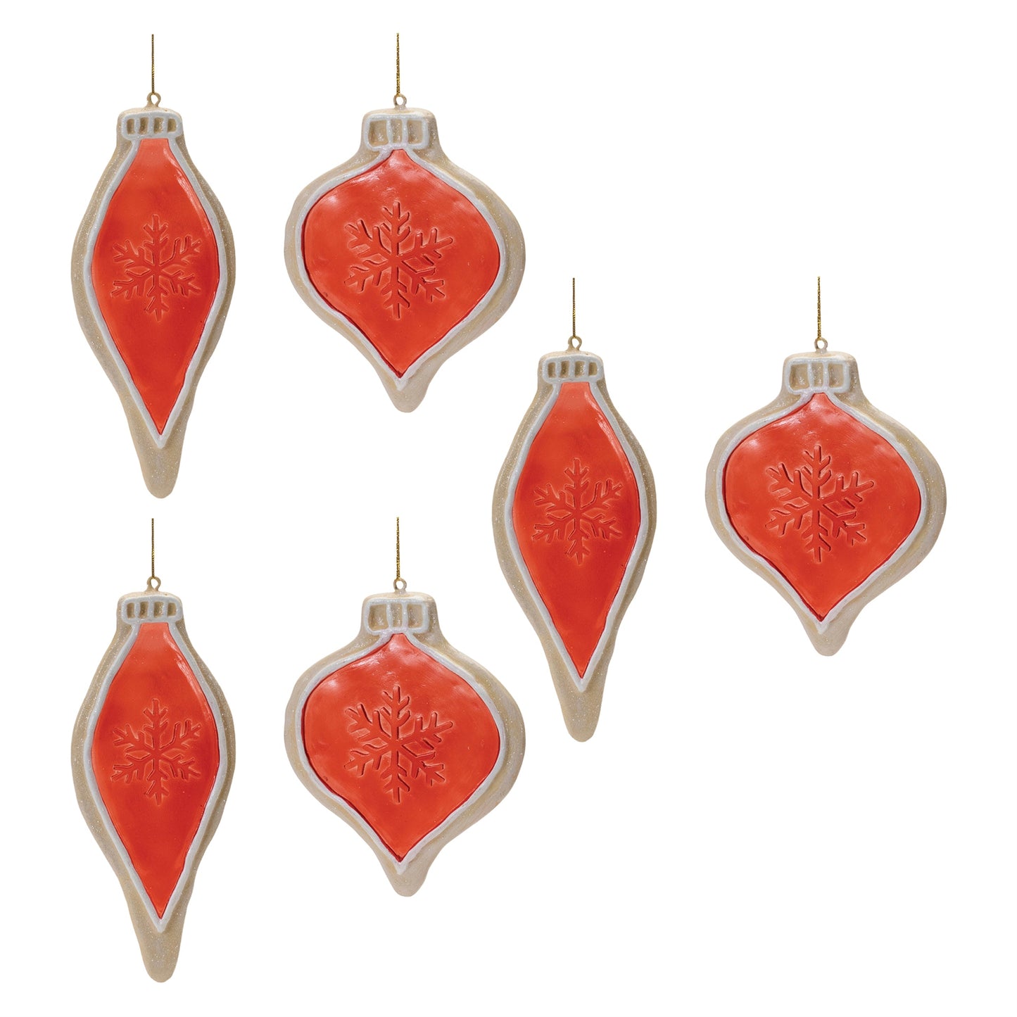 Frosted Cookie Onion Ornament (Set of 6)