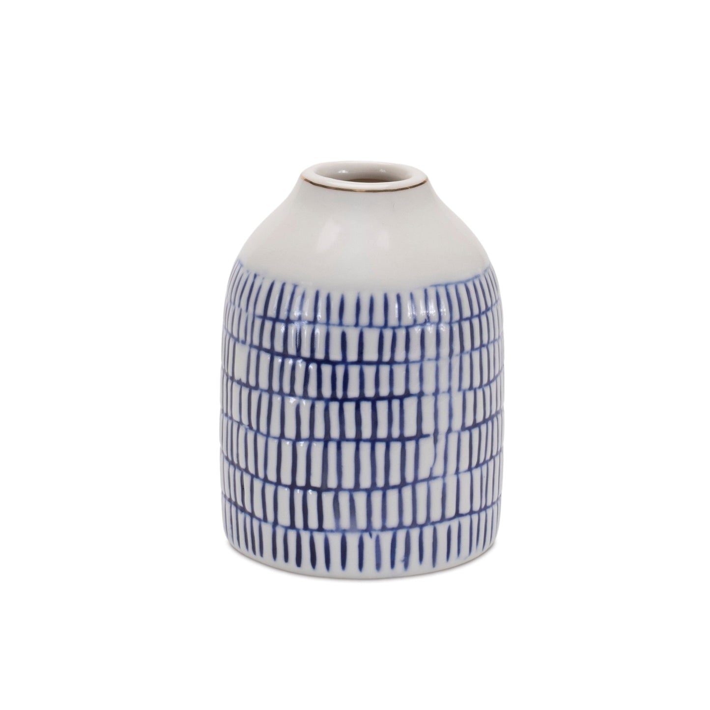 Etched Ceramic Bud Vase (Set of 2)