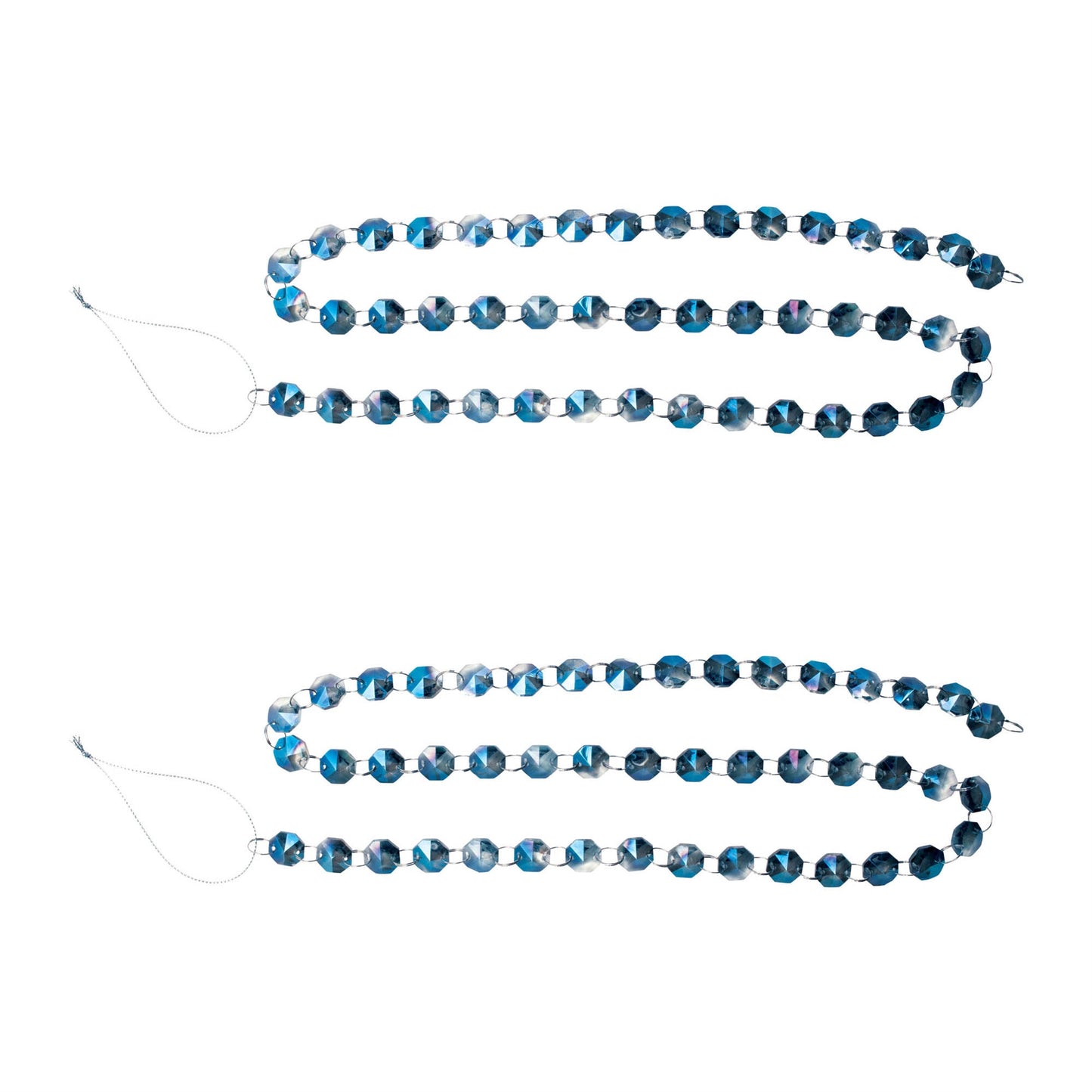 Iridescent Glass Jewel Garland (Set of 2)