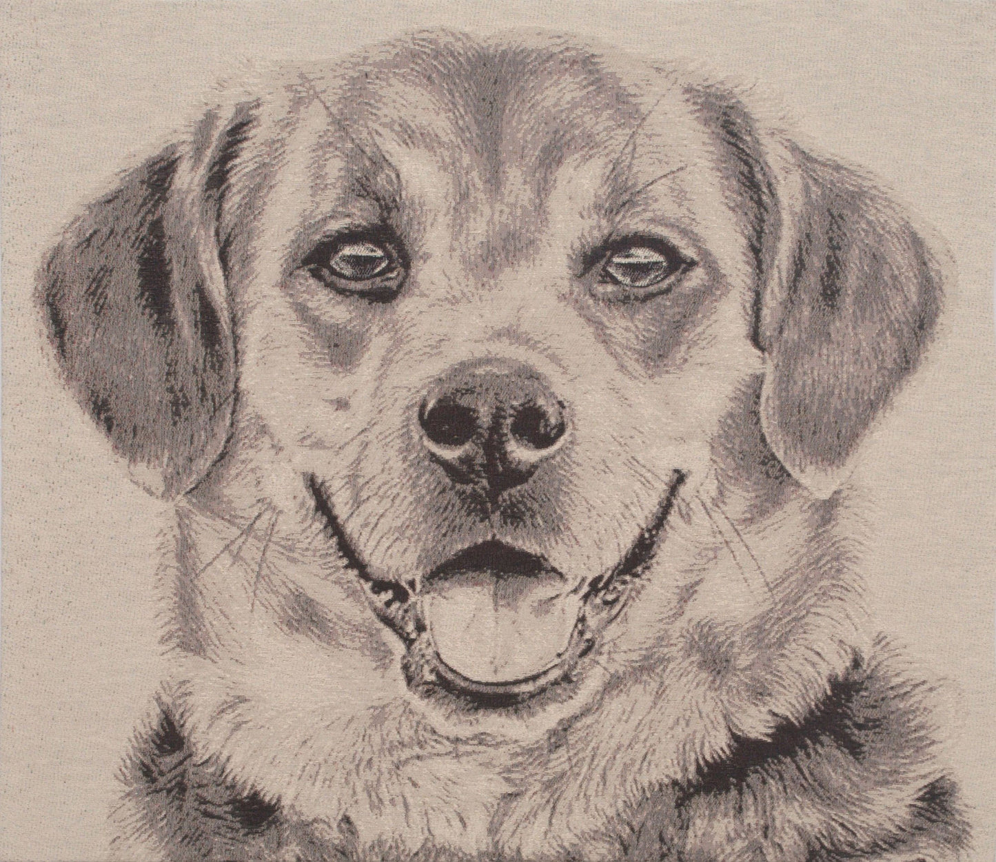 Happy Canine Stretched Wall Tapestry