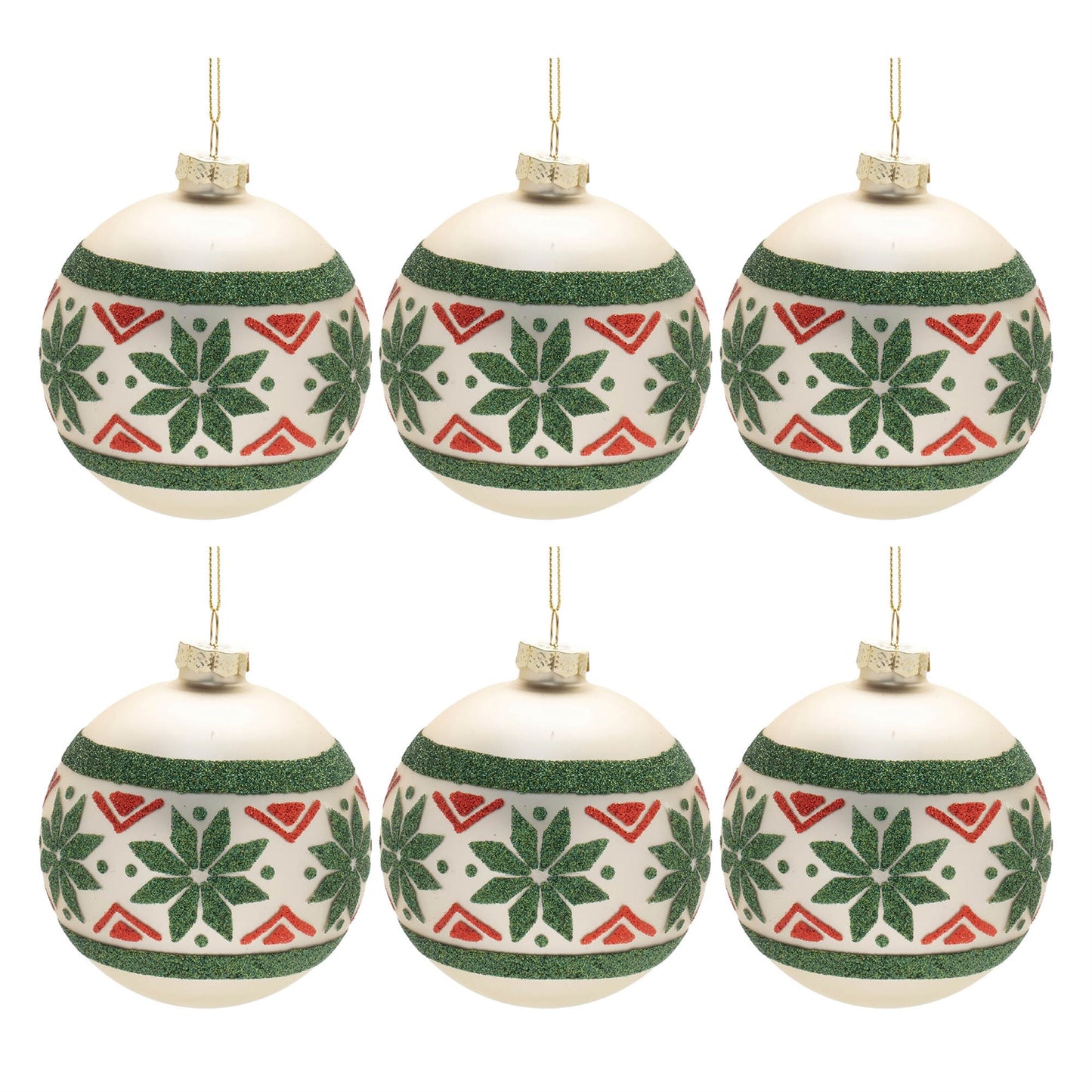 Nordic Glass Ball Ornament (Set of 6)