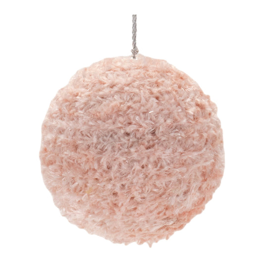 Furry Ball Ornament (Set of 4)