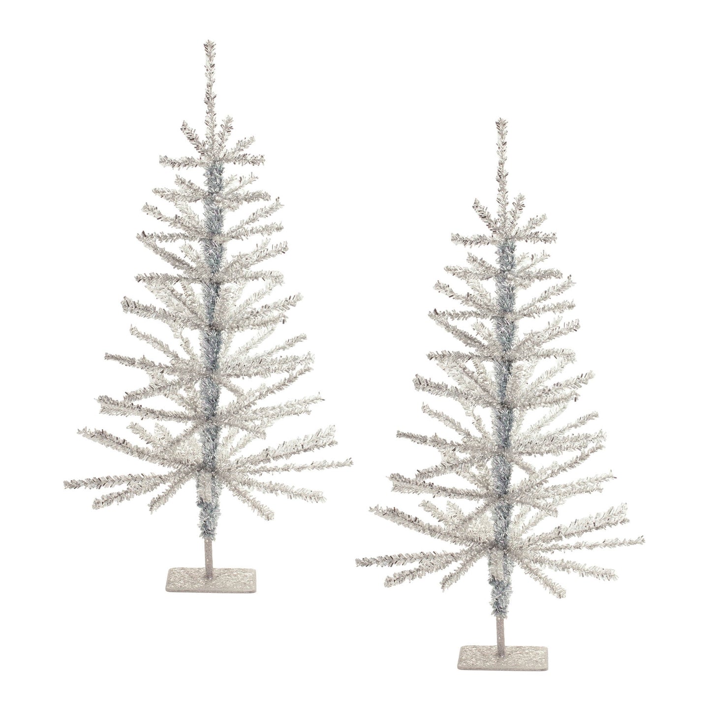 Tinsel Pine Tree (Set of 2)