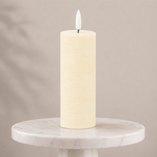 FIA Wick Ivory Pillar Candle (Set of 4)