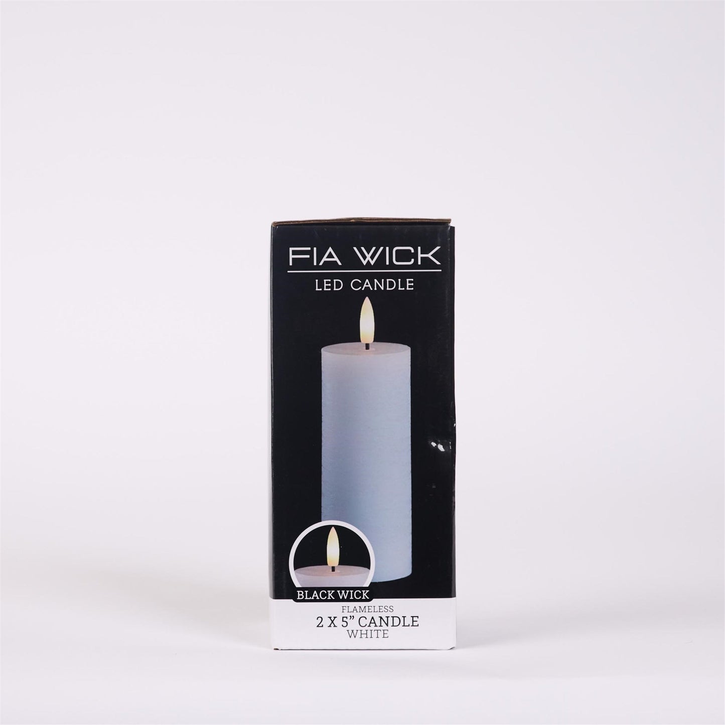 FIA Wick White Pillar Candle (Set of 4)