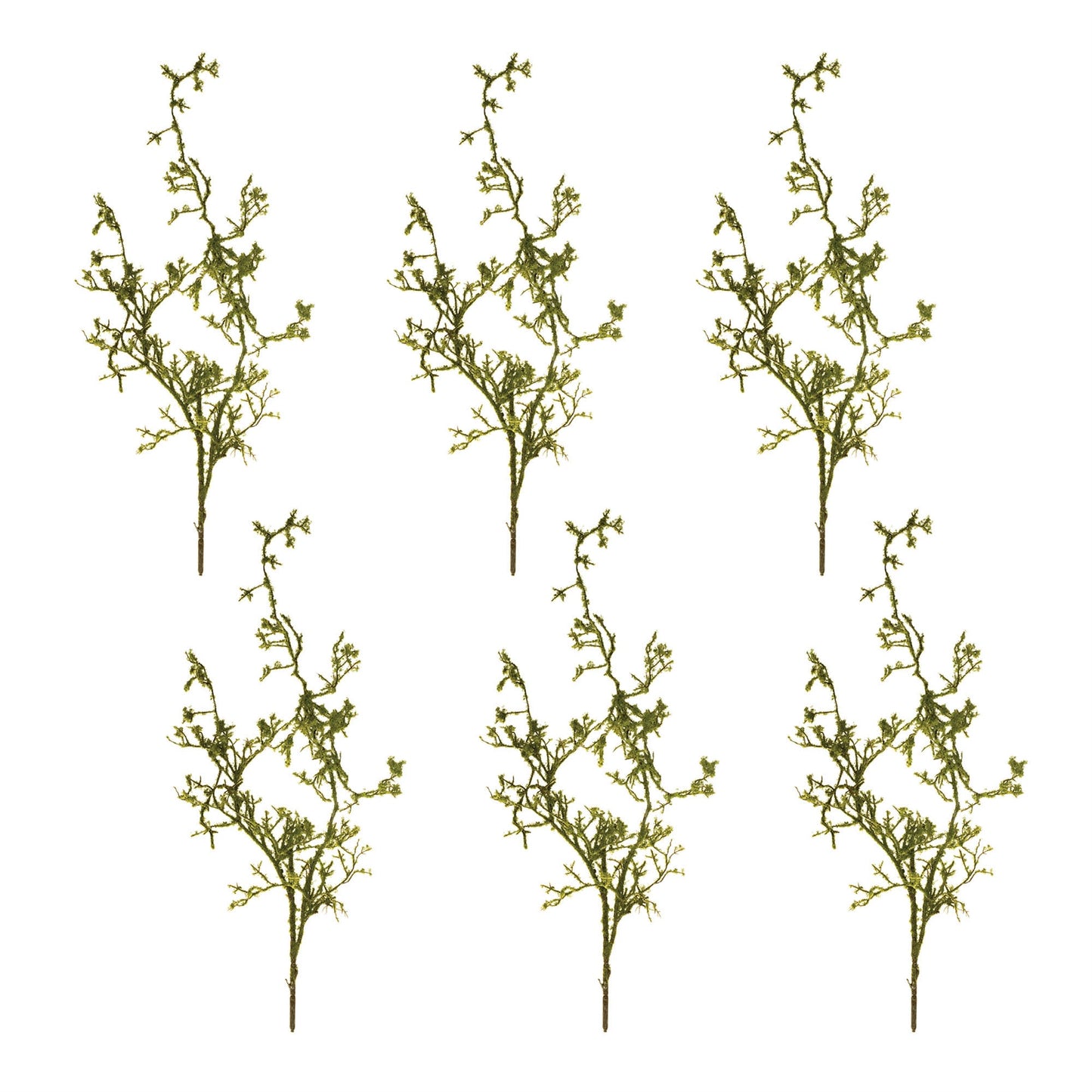 Mossy Twig Branch Vine (Set of 6)