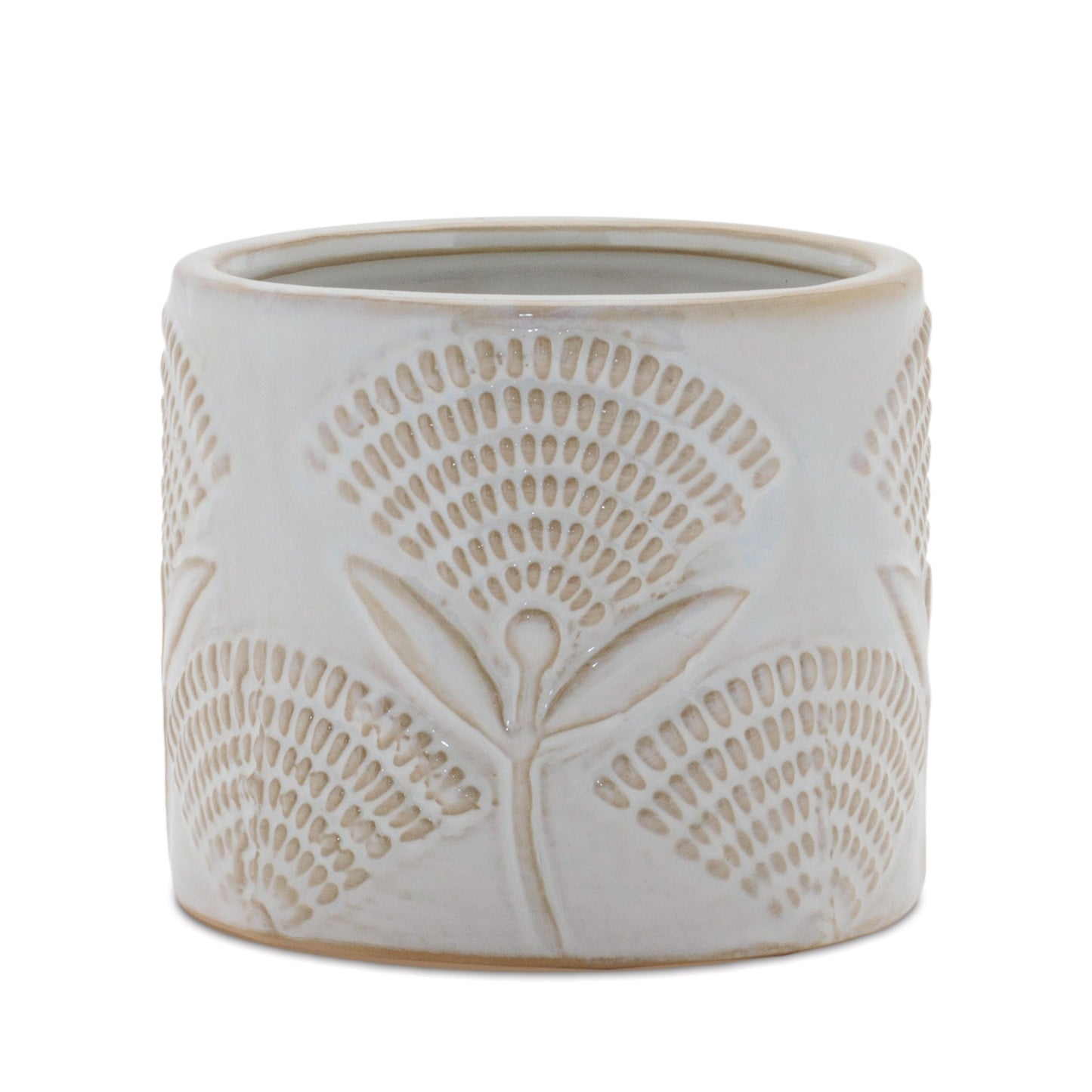 Porcelain Floral Patterned Planter (Set of 2)