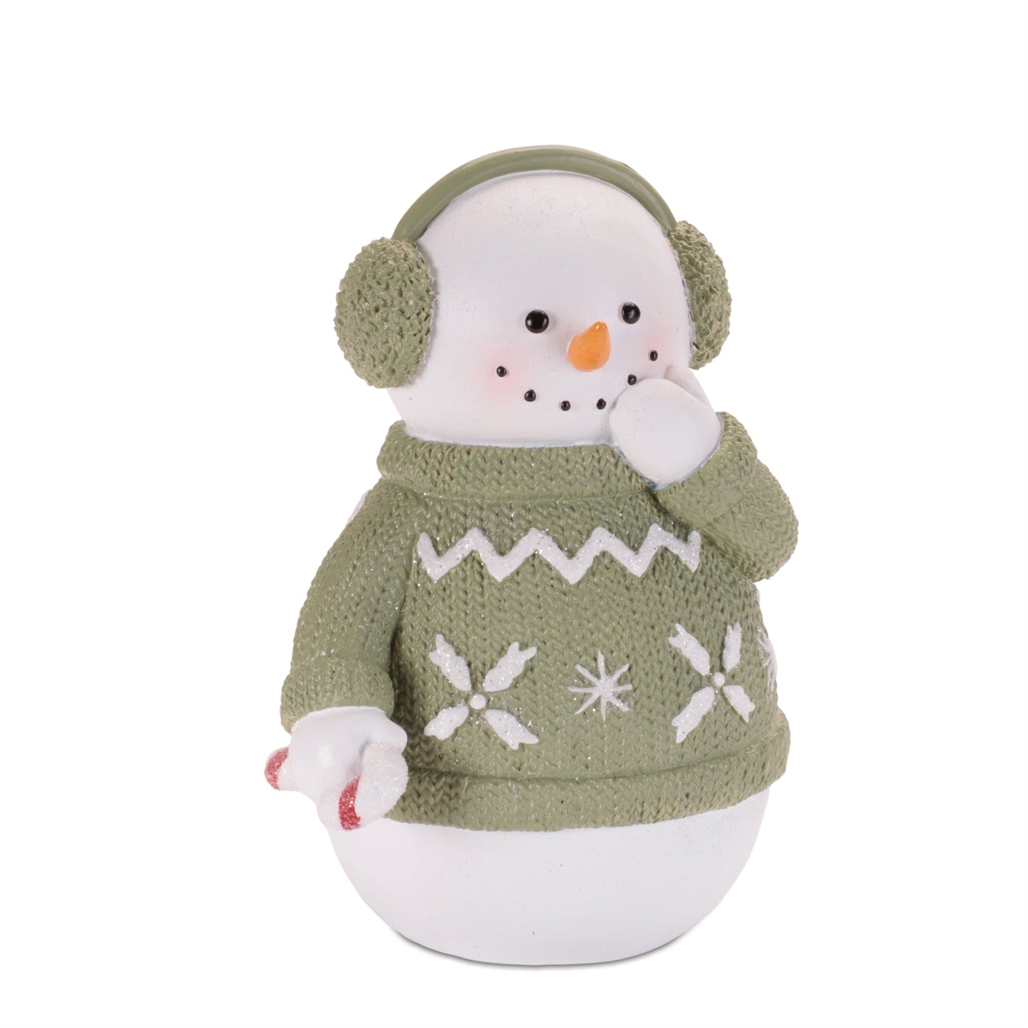 Snowman in Sweater with Glittered Accents (Set of 3)